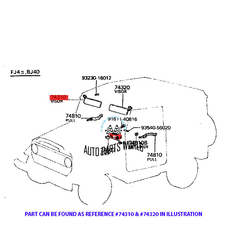Genuine Toyota Rank 40 Series 50 Series 79-84 Land Cruiser