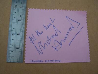 Michael Hammond   Autograph ( file Hb1) Mixed Feelings play Devonshire park
