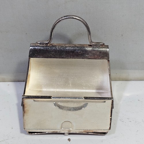Borsa Kelly Vintage Hermes Paris Argento Sterling Scatola Pillole - Foto 3 di 6