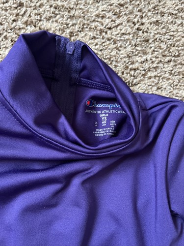 Girls Small Champion SpiritFlex Mock Neck Long Sleeve Crop - Picture 3 of 4