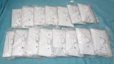 LOT OF 15 NEW TayMac 5070W Masque Series Toggle Switch Cover-Up White