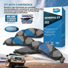 4pcs Bendix Front General CT Brake Pads for Toyota Supra GA70 2.0 MA70 3.0