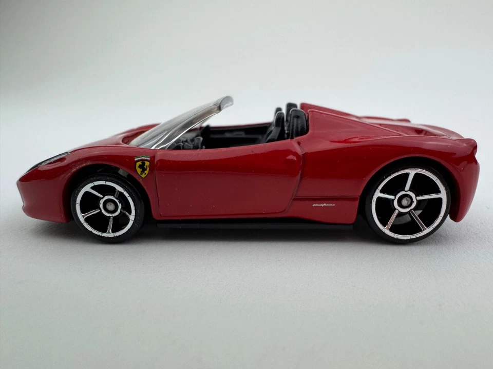 Hot Wheels 2011 Ferrari Red 458 Spider 2012 New Model New Loose Red - Image 2 of 4