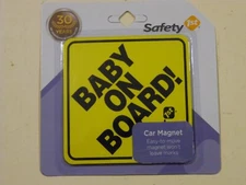 Safety 1st Baby on Board Sign Car Magnet in Yellow