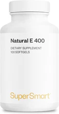 Supersmart Natural E 400 (D-Alpha Tocopherol) 1200IU - High Absorption Vitamin E