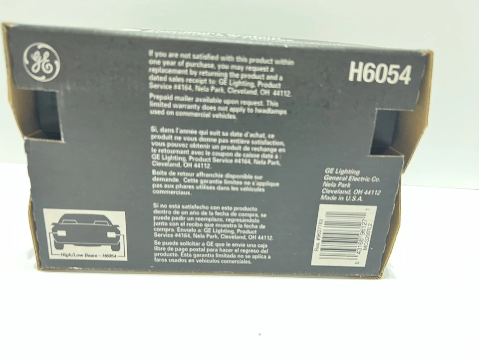 Sistema de 2 faros halógenos rectangulares de haz alto/bajo GE H6054 (2B1)  Foto 4 de 4
