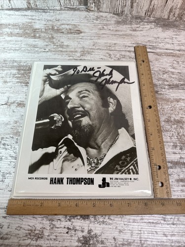 Hank Thompson Autographed Signed 8x10 Photo Country Music - Picture 7 of 7
