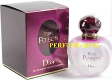 PURE POISON 3.4/3.3 OZ EDP SPRAY FOR WOMEN BY CHRISTIAN DIOR & NEW IN A BOX