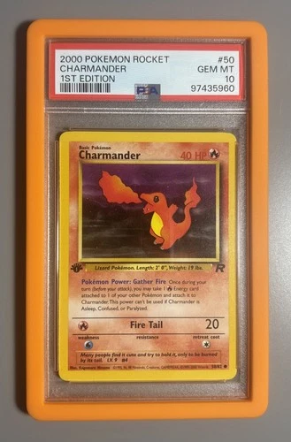 Pokemon Team Rocket 1st Edition Charmander 50/82 PSA 10 GEM MINT