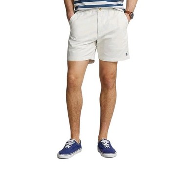 POLO RALPH LAUREN men's Medium Stretch Classic Fit Prepster 6'' Shorts White