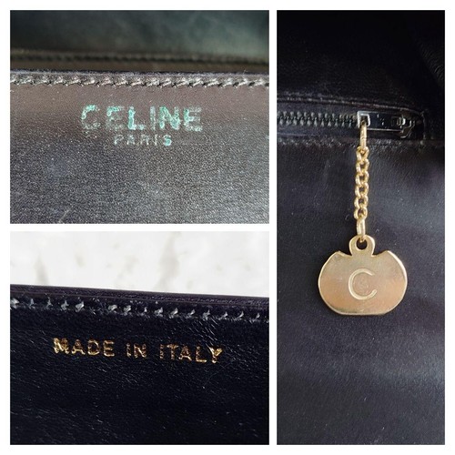 Celine handbag gold hardware leather black Used Excellent+ Condition Authentic ! - Picture 8 of 10