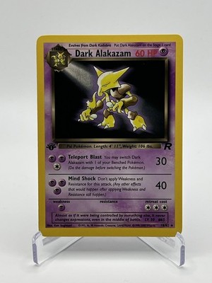 Dark Alakazam #18/82 Rare 2000 Pokemon Team Rocket 1st Edition
