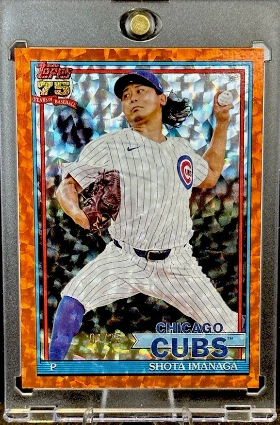 Shota Imanaga 2026 Topps Series 1 Orange Holo Foil #T91-89 01/25 Cubs First Made