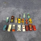 Vintage 1960-70 Match Box Die Cast Lot of 17 Cars Trucks Buses