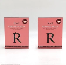 LOT OF 2!!! Rael Heating Patch for Menstrual Cramps with Extra Coverage