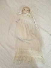Vintage 1979 Phyllis Parkins Signed Babydoll Porcelain Bisque Heard soft body