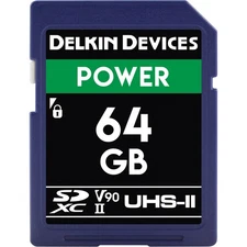 Delkin Devices 64GB SDXC 2000X Memory Card V90 UHS-II #DDSDG200064G