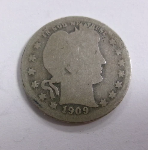 1909 O Barber Quarter