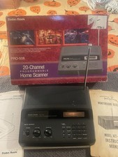 Vtg. Radio Shack PRO-508 20-Channel Programmable Home Scanner Original Box,