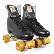 Vintage CCM Figure 8 Roller Skates Size 12 Taiwan Marco Polo Wheels Leather