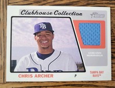 2015 Topps Heritage Clubhouse Collection Relics #CCR-CA Chris Archer T.B. Rays