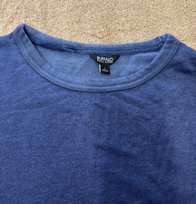 Buffalo David Bitton Women  s Long Sleeve Crew Neck Sweater Pullover BLUE S NWOT