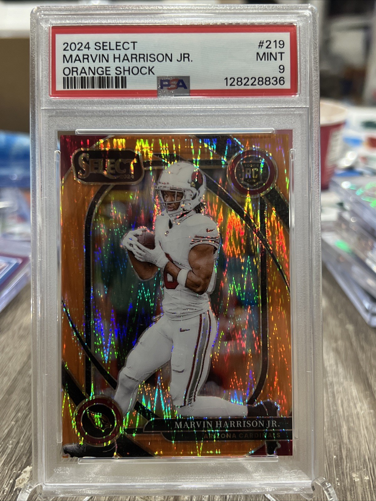 2024 Select Marvin Harrison Jr Orange Shock #217 /399 PSA 9
