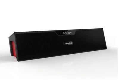 Tecevo T7 Portable Bluetooth Speaker/Music Player - Black (with red) Brand New - Image 1 of 4