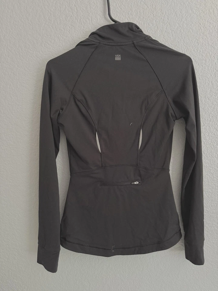 Chaqueta deportiva para mujer Victoria’s Secret VSX Knockout con cremallera acanalada talla XS Foto 3 de 4