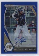 2021 Panini Prizm Draft Picks Blue /99 Justyn-Henry Malloy #PDP187 Auto