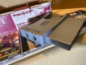 Sega Saturn Modem HSS-0127 CIB Unused 3 Discs VF Remix Pad Nifty NTSC-J