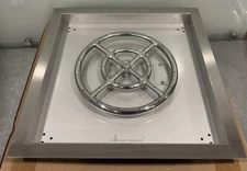 American Fireglass SS-SQPKIT-N18 Firepit Drop In Stainless NEW IN BOX SHIPS FREE