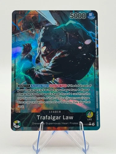 Trafalgar Law (022) (Parallel) Holo L Leader Foil Royal Blood OP10 OP10-022  NM