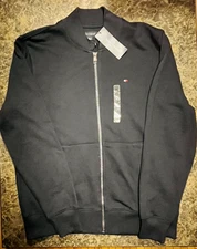 SEE DESCRIPTION!  Tommy Hilfiger Zip Sweatshirt Jacket | Mens Medium | Navy Blue
