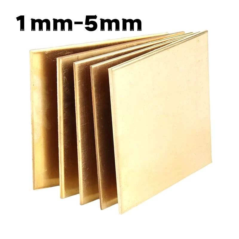 Dicke 1mm 2mm 3mm 4mm 5mm H59 Massives Messingblech L 100mm 150mm 200mm 300mm - Bild 1 von 4
