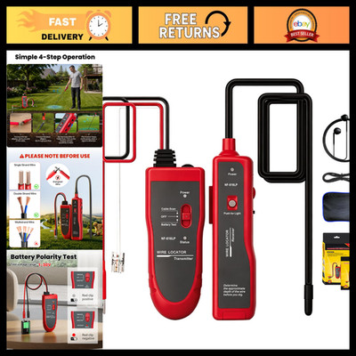 Underground Wire Locator - Electrical Cable Tracer for Buried Wire Detection