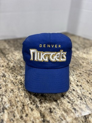 Vintage Denver Nuggets Hat Cap Mens Blue Snapback Spellout Logo Starter 90s NBA