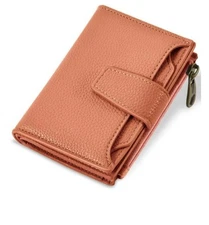 Airkit Small Wallet Women RFID Blocking Soft Leather Bifold Compact Card Holder