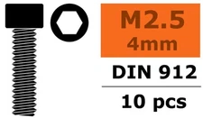 GForce - hex head screws 2.5x4mm 10pcs STEEL