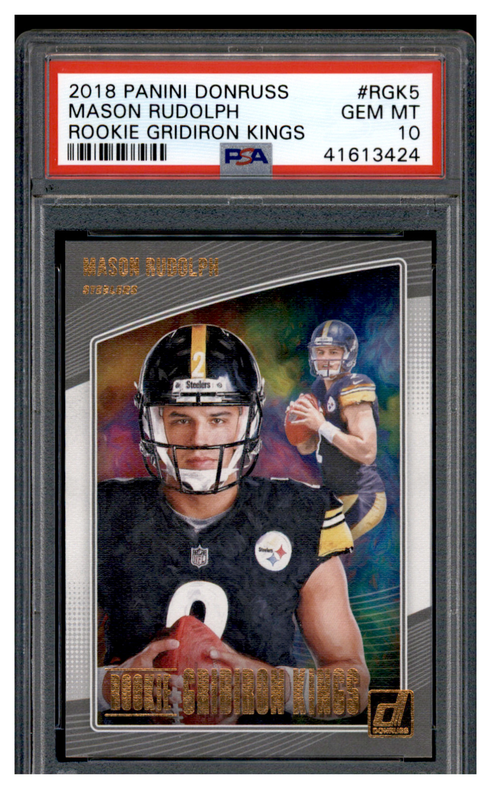 Mason Rudolph Panini Donruss Rookie Gridiron Kings #RGK5 Base