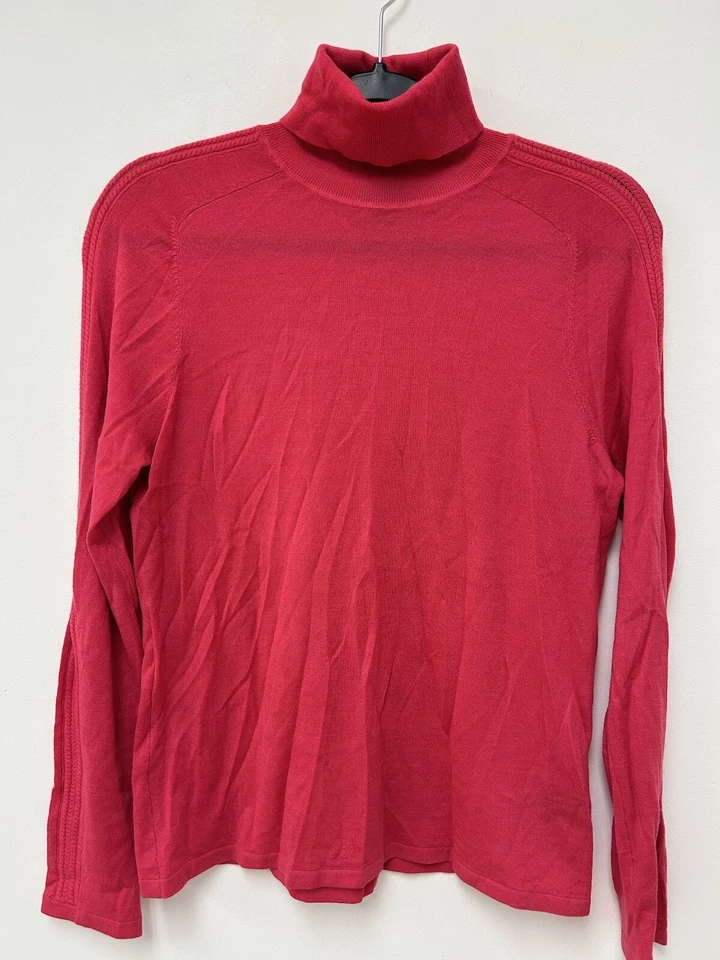 Suéter Carlisle Collection 100% cashmere gola alta rosa tamanho médio - Imagem 4 de 4