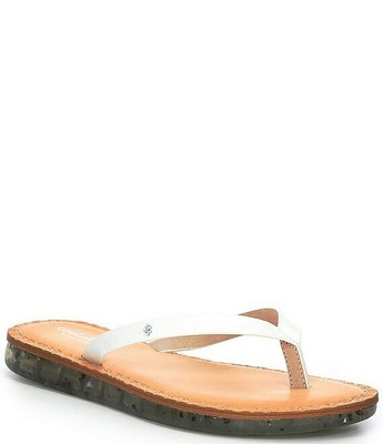 COOL PLANET by Steve Madden White Thong Sandals Eco Friendly Flip Flop 7 |  eBay