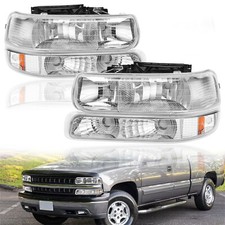 For Chevy Silverado 1999-2002 Headlights Asse...