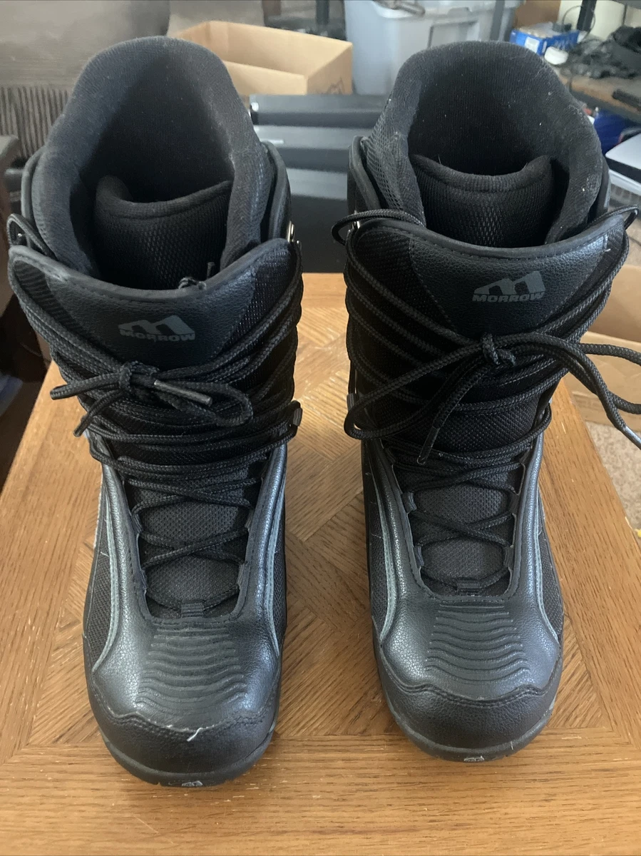 Morrow Snowboard Boots Men\'s US 8 Black Lace-Up Winter Snow Gear All Mountain MORROW Snowboarding Shoes Boots Black Snowboards - Men main image 4