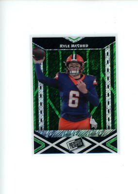 2024 Leaf Press Pass Kyle McCord #PPB-180 Green Parallel 1/7