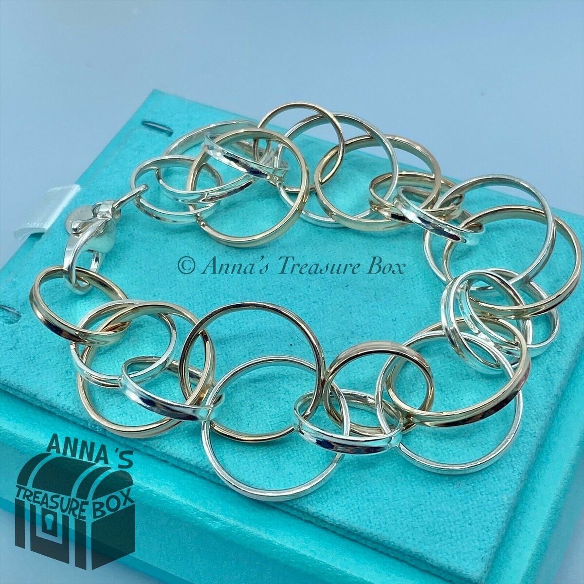 Tiffany & Co. 925 Silver & Rubedo 1837 Circles 6.5 Tiffany & Co. 925 Silver & Rubedo 1837 Circles 6.5