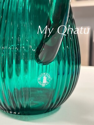 IKEA SALLSKAPLIG Pitcher 68 oz Glass Green 2 L Patterned NEW | eBay