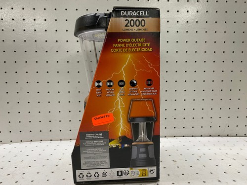 Duracell 2000 Lumen LED TRI Power Solar Rechargable Lantern Lighting - Picture 4 of 8