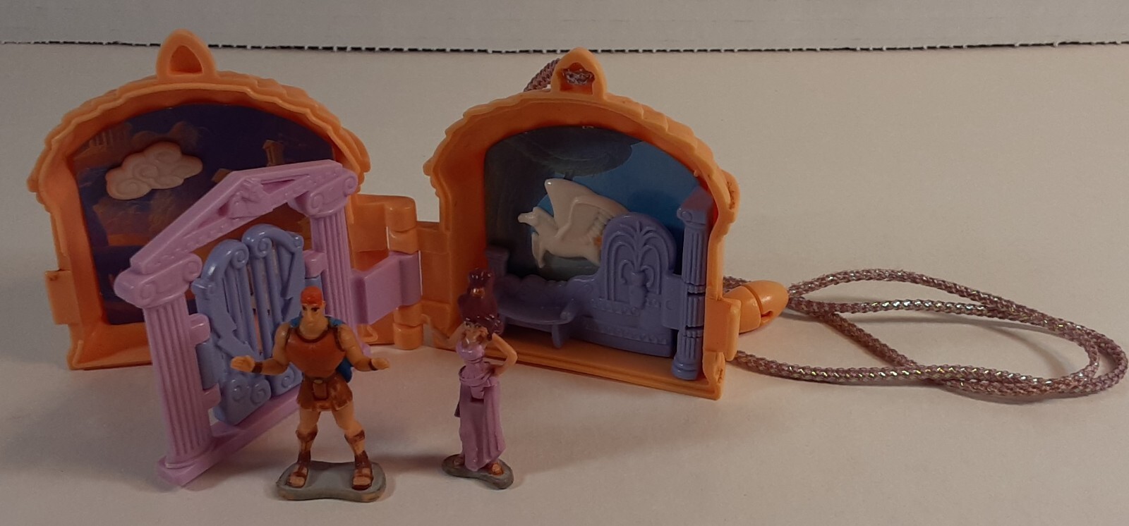 DISNEY'S POLLY POCKET NECKLACE HERCULES, MEG & HERC, PEGASUS REDUCED eBay