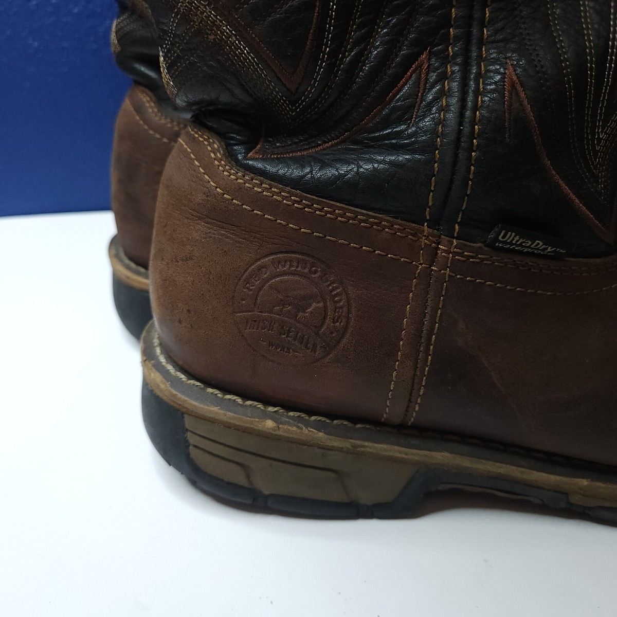 Red Wing Irish Setter Marshall Slip Steel Toe Work Boots Waterproof Sz 12D 83938 Red Wing Irish Setter Marshall Slip Steel Toe Work Boots  main image 3